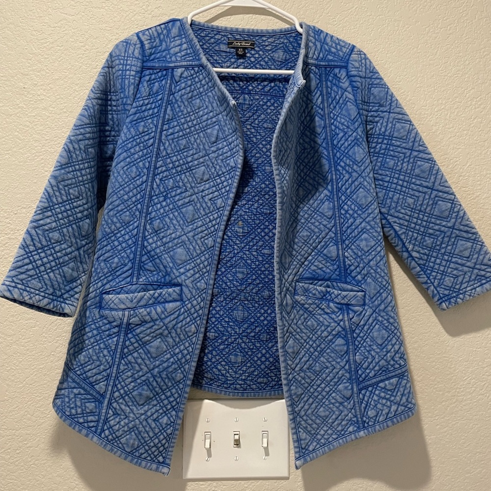 Lucky Brand Light Blue Cardigan Sweater womens XS